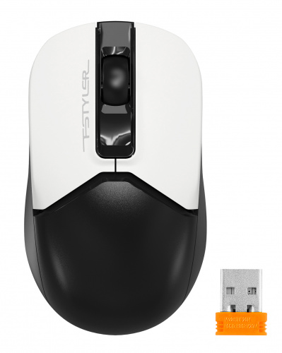 Мышь A4Tech Fstyler FG12S Panda белый/черный оптическая (1200dpi) silent беспроводная USB (3but) фото 9