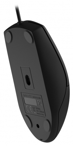 Мышь A4Tech OP-330 черный оптическая (1200dpi) USB (3but) фото 2