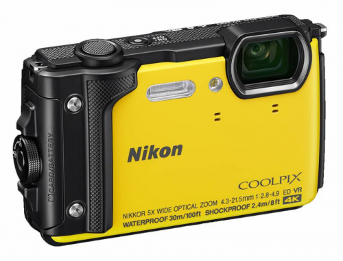 Фотоаппарат Nikon CoolPix W300 желтый 16Mpix Zoom5x 3" 4K 99Mb SDXC/SD/SDHC CMOS 1x2.3 50minF 30fr/s HDMI/KPr/DPr/WPr/FPr/WiFi/GPS/EN-EL12 фото 2