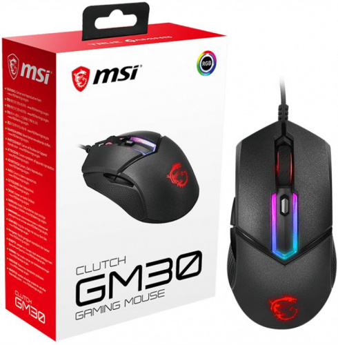 Мышь MSI Clutch GM30 черный оптическая (6200dpi) USB2.0 (6but) фото 5