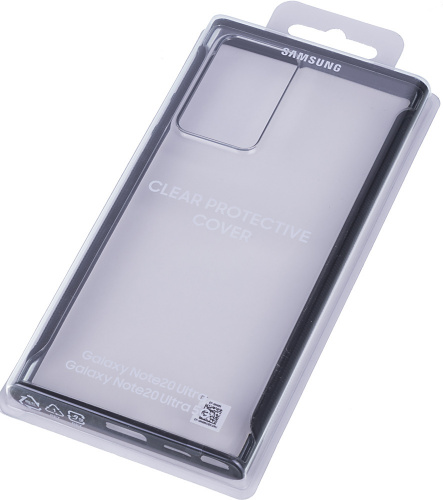 Чехол (клип-кейс) Samsung для Samsung Galaxy Note 20 Ultra Clear Protective Cover черный (EF-GN985CBEGRU) фото 4