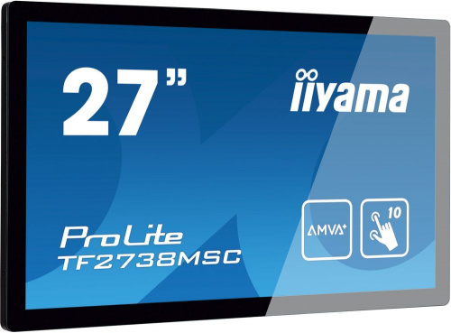 Монитор Iiyama 27" TF2738MSC-B1 черный IPS LED 5ms 16:9 DVI HDMI M/M матовая 300cd 178гр/178гр 1920x1080 DisplayPort FHD USB Touch 7.7кг фото 5