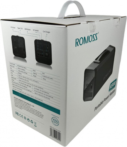 Мобильный аккумулятор Romoss R300 81600mAh 3.42A PD 3xUSB черный фото 3