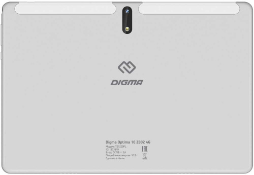 Планшет Digma Optima 10 Z802 4G SC9863 (1.6) 8C RAM4Gb ROM64Gb 10.1" IPS 1920x1200 3G 4G Android 10.0 серебристый 5Mpix 2Mpix BT GPS WiFi Touch microSD 128Gb 5000mAh фото 4
