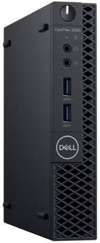 ПК Dell Optiplex 3060 Micro i3 8100T (3.1)/8Gb/SSD128Gb/UHDG 630/Linux/GbitEth/65W/клавиатура/мышь/черный фото 3