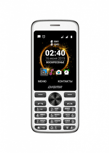 Мобильный телефон Digma C280 Linx 32Mb черный моноблок 2Sim 2.8" 240x320 0.3Mpix GSM900/1800 MP3 FM microSD max16Gb