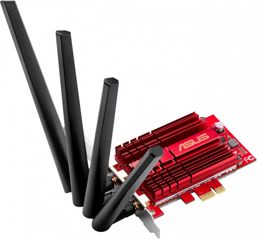 Сетевой адаптер WiFi Asus PCE-AC88 AC3100 PCI Express x1 (ант.внеш.съем) 4ант. (упак.:1шт) фото 4