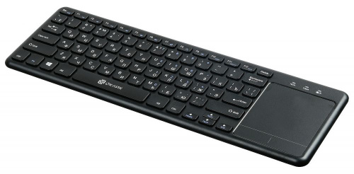 Клавиатура Оклик 830ST черный USB беспроводная slim Multimedia Touch фото 8