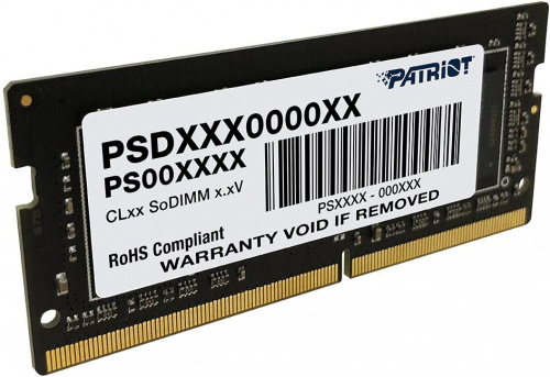 Память DDR4 8GB 3200MHz Patriot PSD48G320081S Signature RTL PC4-25600 CL22 SO-DIMM 260-pin 1.2В single rank Ret фото 5