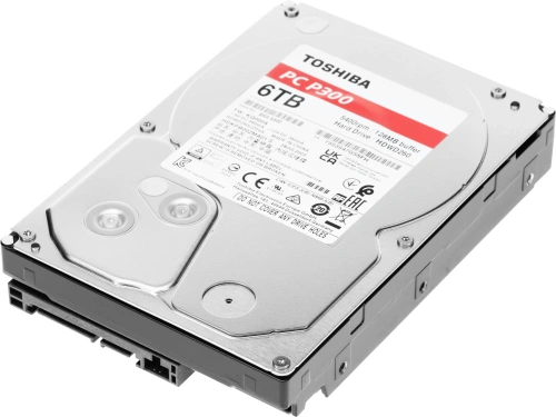 Жесткий диск Toshiba Original SATA-III 6TB HDWD260UZSVA Desktop P300 (5400rpm) 128Mb 3.5" фото 3