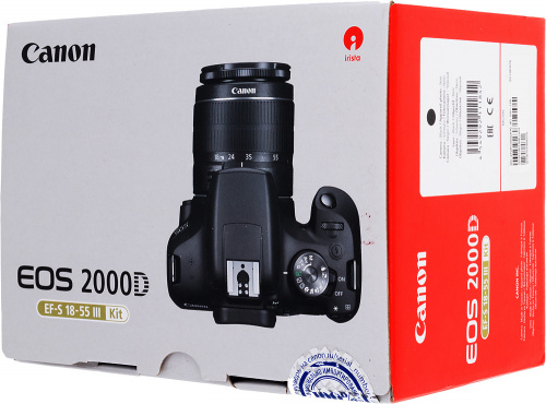 Зеркальный Фотоаппарат Canon EOS 2000D черный 24.1Mpix 18-55mm f/3.5-5.6 III 3" 1080p Full HD SDXC Li-ion (с объективом) фото 3
