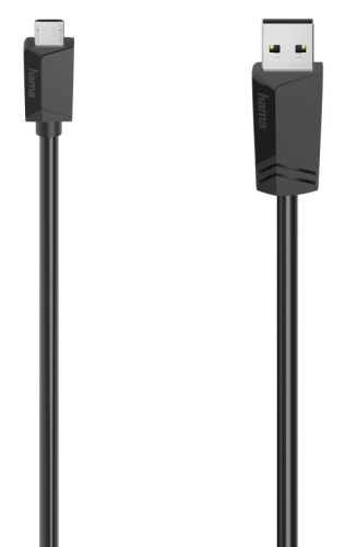 Кабель Hama H-200607 00200607 USB (m)-micro USB (m) 0.75м черный