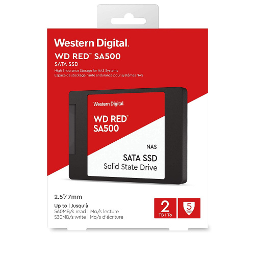 Накопитель SSD WD Original SATA III 2Tb WDS200T1R0A Red SA500 2.5" фото 2