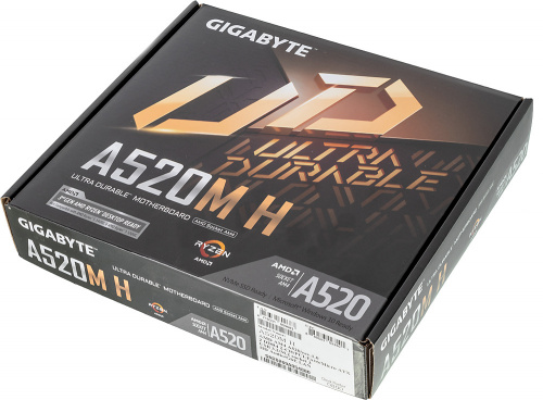 Материнская плата Gigabyte A520M H Soc-AM4 AMD A520 2xDDR4 mATX AC`97 8ch(7.1) GbLAN RAID+DVI+HDMI фото 16