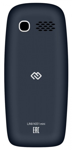 Мобильный телефон Digma N331 mini 2G Linx 32Mb темно-синий моноблок 2Sim 1.77" 128x160 GSM900/1800 FM microSD max16Gb фото 5
