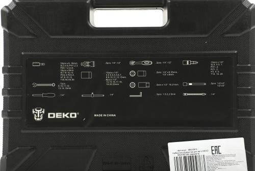 Набор инструментов Deko DKAT82 82 предмета (жесткий кейс) фото 3
