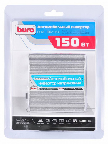 Автоинвертор Buro BUM-8102CI150 150Вт фото 4