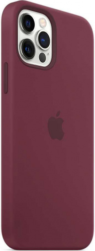 Чехол (клип-кейс) Apple для Apple iPhone 12/12 Pro Silicone Case with MagSafe сливовый (MHL23ZE/A) фото 5