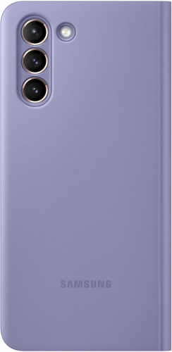 Чехол (флип-кейс) Samsung для Samsung Galaxy S21 Smart Clear View Cover фиолетовый (EF-ZG991CVEGRU) фото 3