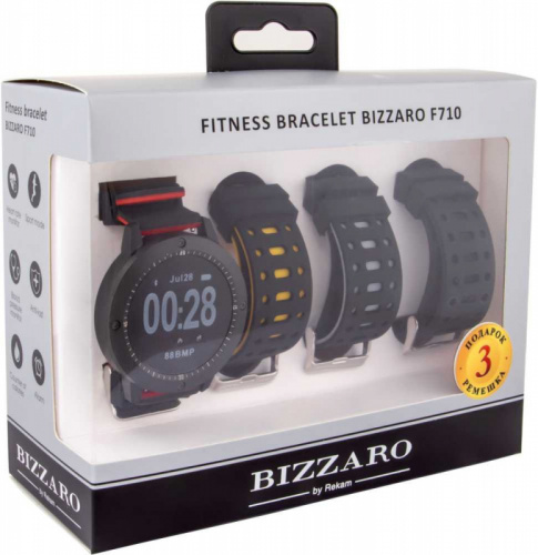 Смарт-часы Rekam Bizzaro F710 1.3" TFT черный (2202000015) фото 3