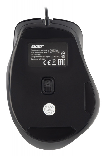 Мышь Acer OMW120 черный оптическая (2000dpi) USB (6but) фото 10