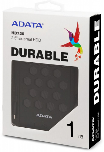 Жесткий диск A-Data USB 3.0 1Tb AHD720-1TU31-CBK HD720 DashDrive Durable (5400rpm) 2.5" черный фото 2