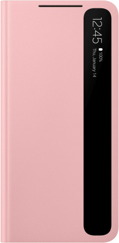 Чехол (флип-кейс) Samsung для Samsung Galaxy S21 Smart Clear View Cover розовый (EF-ZG991CPEGRU)