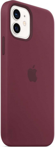 Чехол (клип-кейс) Apple для Apple iPhone 12/12 Pro Silicone Case with MagSafe сливовый (MHL23ZE/A) фото 6