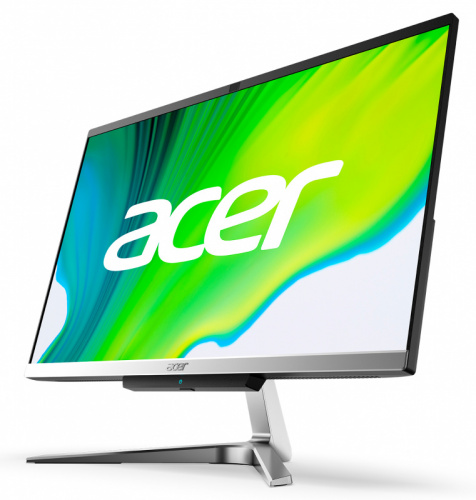 Моноблок Acer Aspire C24-960 23.8" Full HD i3 10110U (2.1)/8Gb/1Tb 5.4k/SSD128Gb/UHDG/CR/Endless/GbitEth/WiFi/BT/клавиатура/мышь/Cam/черный/серебристый 1920x1080 фото 2