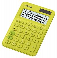 Калькулятор настольный Casio MS-20UC-YG-S-EC желтый/зеленый 12-разр.