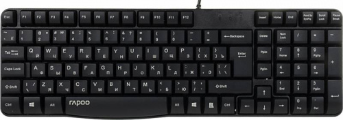 Клавиатура + мышь Rapoo N1850 клав:черный мышь:черный USB фото 2