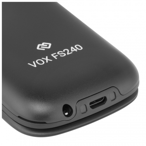 Мобильный телефон Digma VOX FS240 32Mb серый раскладной 2Sim 2.44" 240x320 0.08Mpix GSM900/1800 FM microSDHC max32Gb фото 9