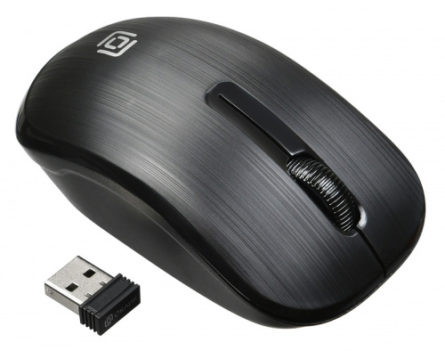 Мышь Оклик 525MW черный оптическая (1000dpi) беспроводная USB для ноутбука (3but) фото 8