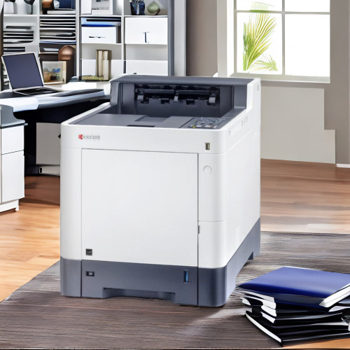 Принтер лазерный Kyocera Ecosys P6235cdn (1102TW3NL1) A4 Duplex Net белый фото 4