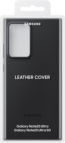 Чехол (клип-кейс) Samsung для Samsung Galaxy Note 20 Ultra Leather Cover черный (EF-VN985LBEGRU) фото 5