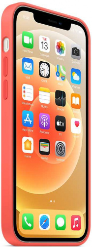 Чехол (клип-кейс) Apple для Apple iPhone 12/12 Pro Silicone Case with MagSafe розовый цитрус (MHL03ZE/A) фото 3