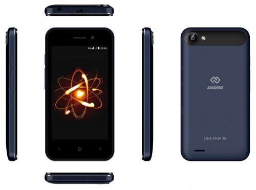 Смартфон Digma Atom 3G Linx 4Gb 512Mb темно-синий моноблок 3G 2Sim 4" 480x800 Android 8.1 2Mpix WiFi GSM900/1800 GSM1900 TouchSc MP3 FM microSD max32Gb фото 9