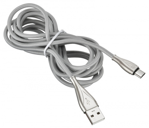Кабель Digma USB A(m) USB Type-C (m) 2м серый фото 5