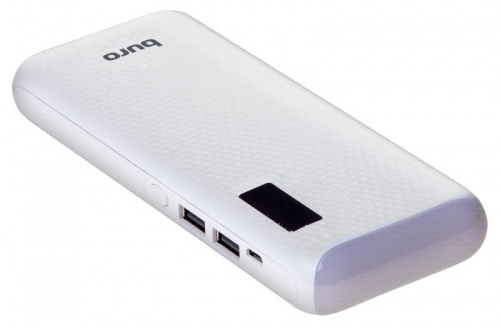 Мобильный аккумулятор Buro RC-12750W Li-Ion 12750mAh 1A+1A белый 2xUSB фото 7