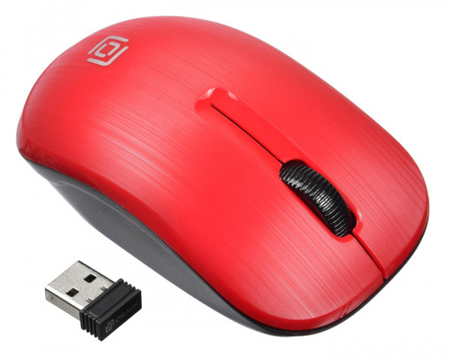 Мышь Оклик 525MW черный/красный оптическая (1000dpi) беспроводная USB для ноутбука (3but) фото 8