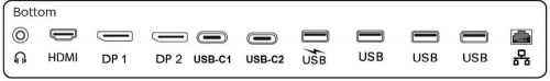 Монитор Philips 43.4" 439P9H черный VA LED 32:10 HDMI M/M Cam глянцевая HAS Pivot 450cd 178гр/178гр 3840x1200 DisplayPort Ultra HD USB 14.37кг фото 3
