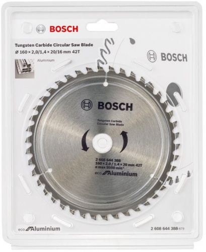 Диск пильный по алюм. Bosch ECO ALU (2608644388) d=160мм d(посад.)=20мм (циркулярные пилы) фото 2
