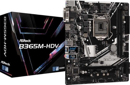 Материнская плата Asrock B365M-HDV Soc-1151v2 Intel B365 2xDDR4 mATX AC`97 8ch(7.1) GbLAN+VGA+DVI+HDMI фото 5