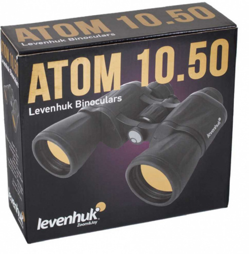 Бинокль Levenhuk 10-10x 50мм Atom 10x50 черный (67682) фото 8