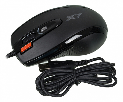 Мышь A4Tech XL-750BK черный лазерная (3600dpi) USB2.0 (6but) фото 5