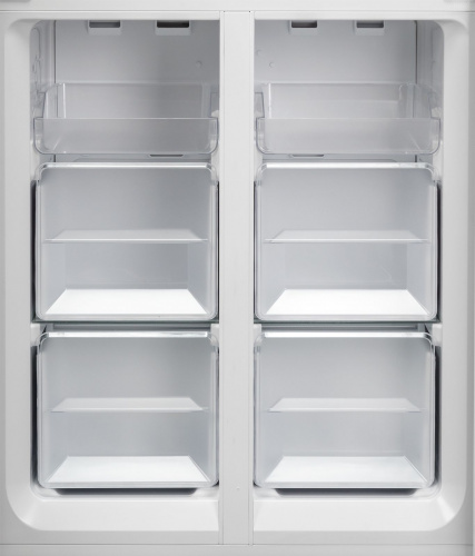 Холодильник Weissgauff WCD 337 NFB черное стекло (трехкамерный) фото 5
