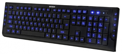 Клавиатура A4Tech KD-600L черный USB Multimedia LED фото 2
