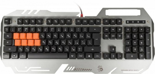 Клавиатура A4Tech Bloody B418 серый USB Multimedia for gamer LED (подставка для запястий) фото 2