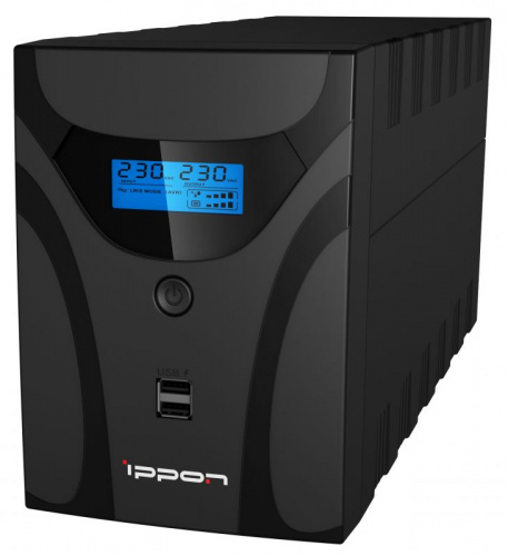 Источник бесперебойного питания Ippon Smart Power Pro II Euro 1600 960Вт 1600ВА черный фото 2