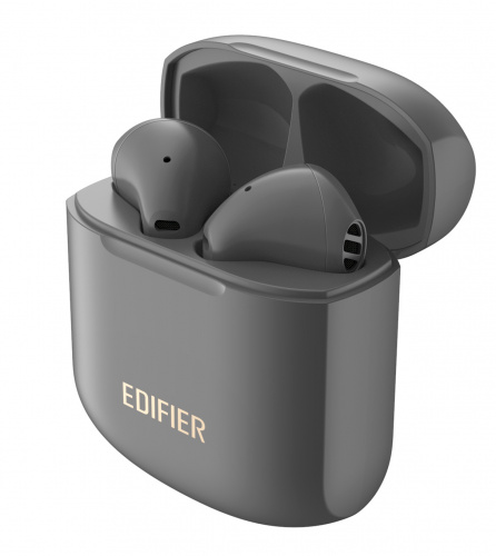 Гарнитура вкладыши Edifier TWS200 Plus т.серый беспроводные bluetooth в ушной раковине фото 4
